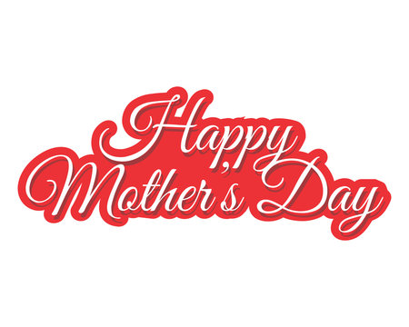 Happy mothers day typography typographic creative writing text image 3