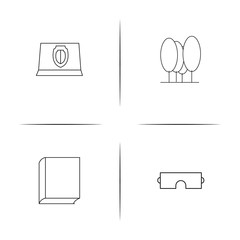 Education And Science simple linear icon set.Simple outline icons