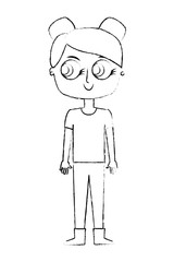 happy young mother hugging little toddler son vector illustration sketch image