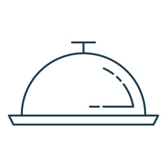 Obraz premium tray server isolated icon
