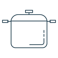 kitchen pot isolated icon