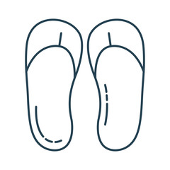 flip flops isolated icon