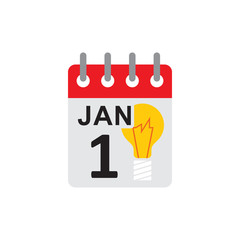 Idea Calendar Logo Icon Design
