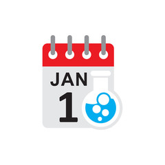 Lab Calendar Logo Icon Design