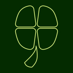 Four-leaf clover. St.Patrick s Day.