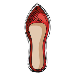 femenine shoe elegant icon vector illustration design