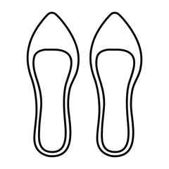 femenine shoe elegant icon vector illustration design