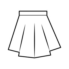 mini skirt fashion icon vector illustration design