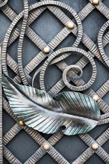 forged product on the gate