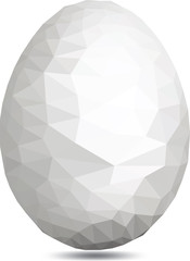 polygonal white egg