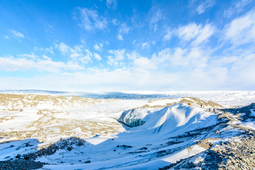 At the icecap in greenland