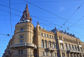 Fototapeta premium Санкт-Петербург, Литейный проспект, дом 20. Офицерское собрание армии и флота - Дом офицеров Лениградского военного округа (начало)
