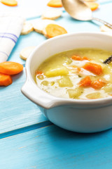Hmemade vegetables soup