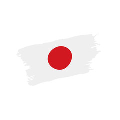 Japan flag, vector illustration