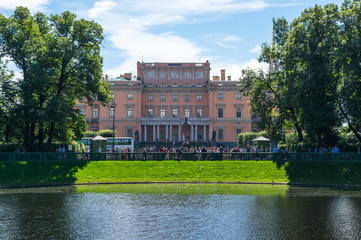 Mikhailovsky castle in Saint-Petersburg