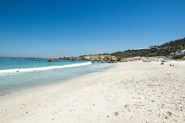Camp Bay Beach View in Blue Sky Day, Cape Town, South Africa