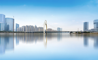 Modern metropolis skyline, guangzhou, China