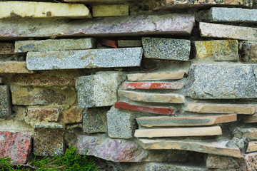 Texture of the stone wall