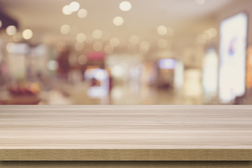 Defocused blur background of shopping mall