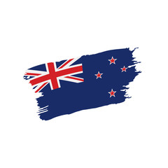 New Zealand flag, vector illustration