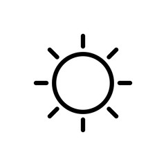 sun icon. vector Illustration