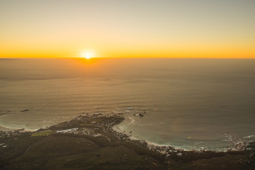 Sunset view from Lion Head, Cape Town, South Africa