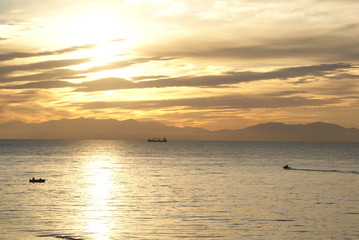 Sunrise at Tikhaya bay in Vladivostok