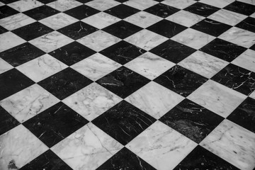 chess tile marble stone floor perspective background