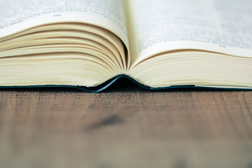 Close-up Shot Of Open Bible