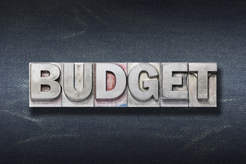 Obraz premium budget word den