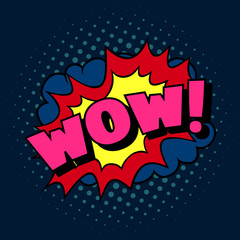 WOW! Pop art cartoon comic explosion.