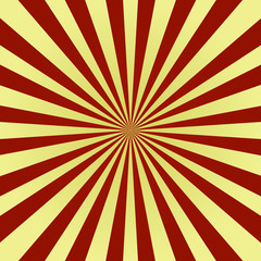 Obraz premium Pop art vintage sunburst background. Vector illustration.