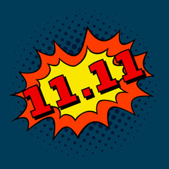 11.11 Single Day Sale. Vector illustration.