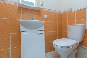 Restroom with toilet