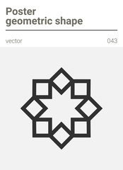 Poster minimal geometric vector shape 
