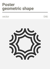 Poster minimal geometric vector shape 