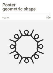 Poster minimal geometric vector shape 