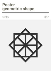 Poster minimal geometric vector shape 