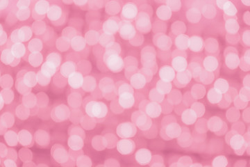 Pink color glitter vintage lights,bokeh for blur background.