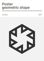 Poster minimal geometric vector shape 