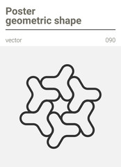 Poster minimal geometric vector shape 