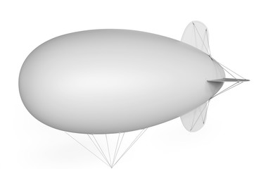 Fototapeta na wymiar Advertising blank blimp airship,inflatable helium balloon,inflatable zeppelin. 3d render illustration.