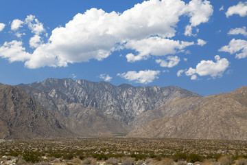 Fototapeta na wymiar Palm Springs mountains in California, USA