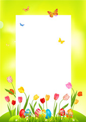 BYellow bright easter card