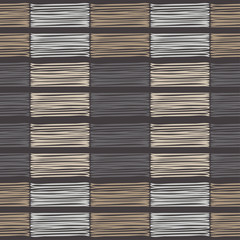 Seamless geometric pattern. Brown floor with wooden texture. Scribble texture. Textile rapport.