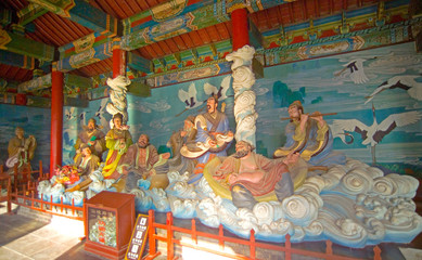 Fototapeta premium Penglai Pavilion in Shandong province of China