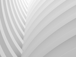 Abstract image of white architectural space,Modern of white circle architecture,Concept of future building.