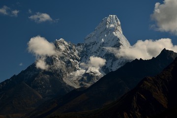 View of Mt. Ama Dablam, Tengboche, Solukhumbu District, Sagarmatha Zone, Himalayas, Nepal, Asia