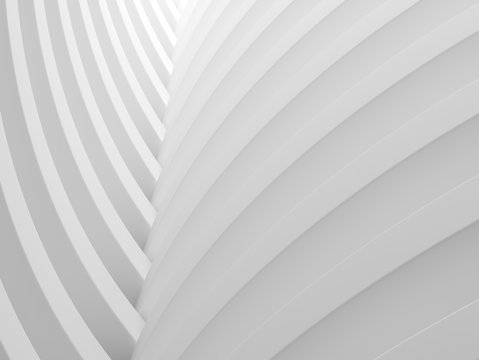 Abstract image of white architectural space,Modern of white circle architecture,Concept of future building.