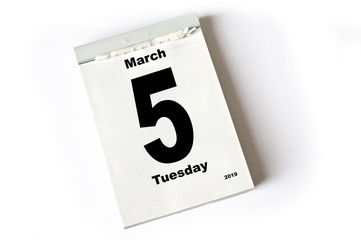 5. March 2019
